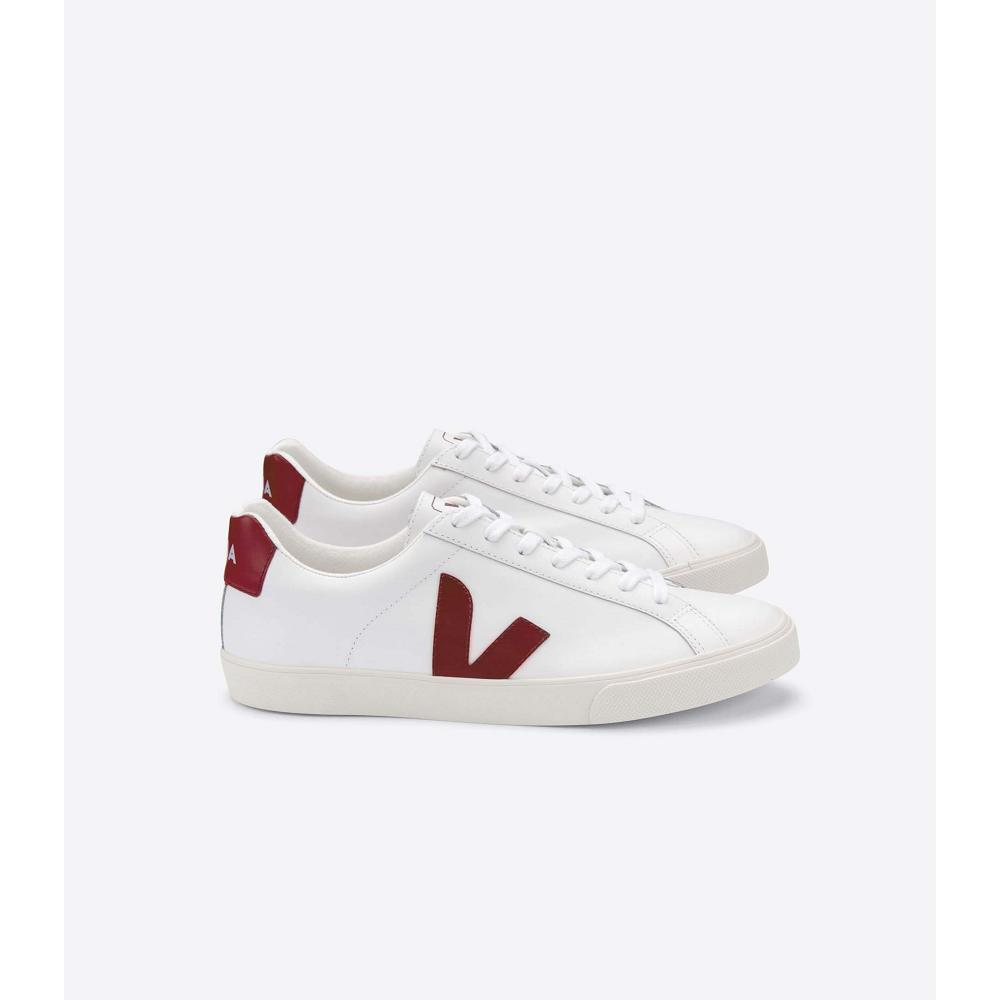 Veja ESPLAR LEATHER Tenisky Panske White/Red | SK 304XYU